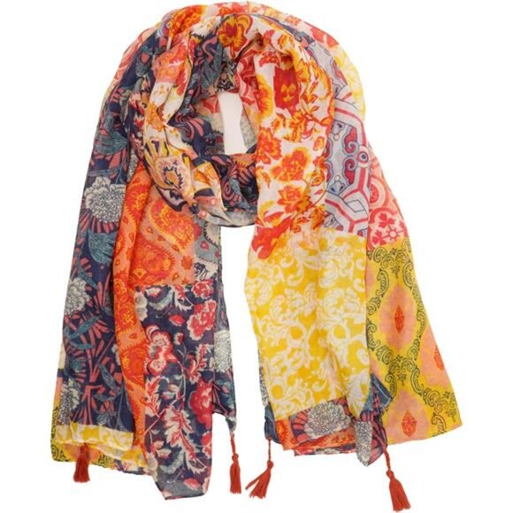Large Boho Scarf for Women Lightweight Floral Printed Scarves Fall - Picture 9 of 16